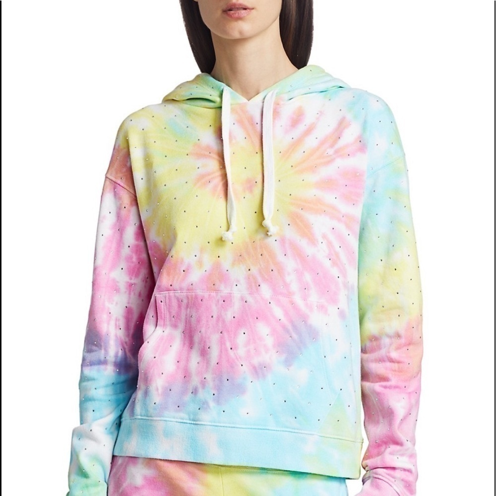 Generation Love Tie Dye Sparkle Hoodie Sweatshirt